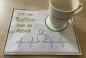 Preview: ITH - Stickdatei Mug Rug EKG-Linie Kaffeetasse